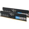 Crucial RAM DDR5 128GB Kit (2x64GB) 5600MHz, Memoria PC (o 5200MHz / 4800MHz) CL46 - CT2K64G56C46U5