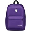Invicta Zaino Scuola Carlson Plain Viola - Mono Scomparto Con Tasca Porta PC/Tablet e Borraccia - Per Superiori, Università e Viaggio - Ragazza/Donna