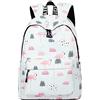 YANAIER Zaino scolastico resistente all'acqua per ragazze e adolescenti con stampa carina borsa per laptop zaino da viaggio casual da donna, Fenicotteri, Taglia unica, Zaino daypack