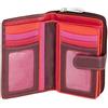 VISCONTI ® Portafoglio Donna Vera Pelle con protezione RFID Porta Carte di Credito con Portamonete Borsellino Portafogli Porta Banconote - COLORADO (prugna (Plum)