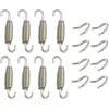 A ABSOPRO Scarico Tubo Molla con U Forma Ganci Argento 8 Set 55mm | Argento, 55mm (2.17) Totale, 30mm (1.18) Molla, Ganci A U Inclusi, Adattabile Universalmente