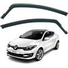 AirFlux Set di 2 deflettori d'aria compatibili con Renault Megane III Coupe 3 porte 2010 2011 2012 2013 2014 2015 2016 2017.