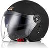 ORIGINE Casco Jet Moto Casco Aperto Scooter con Doppia Visiera Omologato ECE (SWAT MATT BLACK,M)…