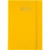 Grafoplás Grafoplas - Agenda annuale 2026 Giorno Pagina Firenze, Giallo, 14,5 x 21 cm, Coperture Imbottite Vinile, Gomma di Chiusura Verticale, Punto di Lettura, Annuale, Perfetta per Organizzazione in Ufficio