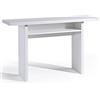 Terraneo Yellowshop - Tavolo consolle allungabile L35/70xP120xH75 cm Oplà bianco effetto legno
