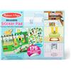 Melissa & Doug Libro Adesivi Attacca e stacca Bambini, Album Sticker la mia casa e Il Mio Giardino, Giochi da Viaggio creativi per Bambini e Bambine dai 3 Anni in sù
