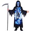 amscan Neon Reaper Costume in Materiali Riciclati e Sostenibili Bambini e ragazzi