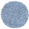 PANA® Tappeto da bagno rotondo in ciniglia (Ø 56 cm) - Per WC, doccia o lavabo - Microfibra ultra morbida - Antiscivolo e lavabile - Colore: Azzurro