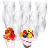 KAHEIGN 50 Pezzi Mini Tazze da Dessert, 150ml Tazze da Dessert Grande Vortice in Plastica Tazza Trasparente per Antipasto Semifreddo Ciotola da Portata Riutilizzabile per Budino (8,9 x 7,6 cm)