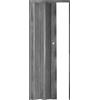 ESTO Porta a Soffietto con Serratura Chiave da Interno 84 x 215 cm Misura, Economy e Premium quality, Porta Scorrevole 6 Colori diversi Bianco, Noce, Ciliegio, Legno Scuro (Grigio Chiaro)