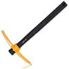 Xforst Mini Piccone PF45N - Attrezzo 2 in 1 da Giardino con Manico in Fibra di Vetro & Testa in Acciaio Forgiato - 38,5 cm - Piccone Compatto per Giardinaggio, Camping, Bushcraft & Outdoor