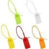 Aieraczy 100 Pezzi Etichette Plastica Scrivibili, Etichette Fascette Plastica, Multicolore Sigilli di Sicurezza, Plastic Tag Fascette Numerate per Abbigliamento Scarpe Borse Logistica Trasporto