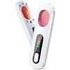 Homirty Rilevatore di Microspie 5-in-1, Cerca Telecamere Nascoste con 6 Livelli di Sensibilità, Scanner per Dispositivi Spia, Anti-Intercettazione e GPS Tracker - Per Hotel, Casa, Ufficio & Viaggi (Bianco)