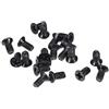 sourcing map M2,5 x 5 mm Phillips vite di fissaggio nero per computer portatile PC TV ventilatore interruttore audio 150 pz