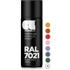 CL COSMOS LAC Vernice acrilica spray in molte tonalità RAL - bomboletta spray da 400 ml perfetta per fai da te, upcycling e altri lavori di verniciatura (RAL 7021 - grigio nero)