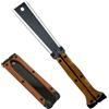 HAISHANG Sega Giapponese Pieghevole 16 cm, seghetto per legno con Lama SK5 e Doppio Filo 13/14 TPI, Denti Affilati su Tre Lati per la Lavorazione del Legno