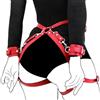 Qoosea Sesso Bondage BDSM Set Giocattoli Del Sesso Con Manette e Cosce Con Cnturino in Vita Regolabile Set di Bondage Erotico per il Gioco di Coppia BDSM (Rosso)