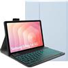 YHFZR Custodia Tastiera per Samsung Galaxy Tab S11 Tablet 11 Pollici SM-X730/X736B, [QWERTY Layout] 7 Colori Retroilluminati Ultra Sottile PU Cover Tastiera Rimovibile, Blu