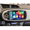 7SIMO Car Tablet Autoradio 9'' Android 14 da 9 pollici per Toyota Yaris 2012-2020 | WiFi |DAB |Bluetooth |Navigatore| CarPlay/Android Auto wireless | Mantenimento Della Retrocamera Di Serie (2+64GB)