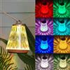 BKZO Lampada da tavolo in cristallo, LED Touch RGB che cambia colore, ricaricabile tramite USB, impermeabile IP44, multicolore, per camera da letto, soggiorno, campeggio