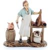 Moranduzzo Salumiere per Presepe da 8 cm - COMPACT 8 - Scala 1:22 - Statuina Indistruttibile, Pittura a Mano, Stile '700, Made in Italy, Scultore M. Landi