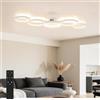 Sky angle Plafoniera LED con Telecomando, Plafoniera Dimmerabile 3000-6000K 50W 6000LM Luce Rotonda per Camera da Letto Soggiorno