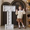 Mixifox 120cm Bianco Lettere Luminose Giganti, Lettera T | Decorazioni Compleanno, Decorazioni Festa Nozze Anniversario, Addobbi Compleanno 21 Pcs Accessory Set