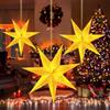 KATELUO Stella di carta 3D, lampada di luce, pieghevole, per Natale, Capodanno, festa, matrimonio, compleanno