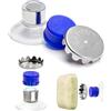 SAVONT Porta sapone con magnete Classic Edition incl. protezione, senza foratura, con ventosa, per lavabo, doccia e vasca da bagno