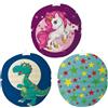 COM-FOUR® Lanterna 3x con motivi colorati - Lanterna di carta per San Martino e Halloween - Lanterna Martins per bambini [la selezione varia] (3 pezzi - Ø 24cm colorati)