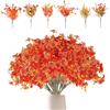GOUYENG Fiori Artificiali Autunnali,8 Pezzi Foglie d'Acero Artificiali,Fiori Finti per Decorazioni,Decorazioni Autunnali,Piante Artificiali Autunnali,Esterno Bouquet,per Matrimonio Casa Tavolo Balcone