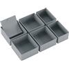 Yucch Organizer Cassetti 6 Pezzi - Compatibile con IKEA PAX Armadio 75x58 cm, Scatole Portaoggetti Pieghevoli con Fondo Rinforzato per Intimo, Calze e Vestiti (Grigio)