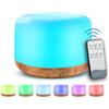 Generico Diffusore di Oli Essenziali, 300ml, Umidificatore Ultrasonico con 7 Luci LED, Telecomando, Timer 4-6 Ore