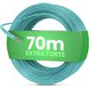 SimplySmooth Filo per biancheria, 70 m, in acciaio, robusto ed extra forte, per esterni, giardino e campeggio