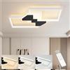 Baerolc Plafoniera led soffitto Dimmerabile,32W 50cm Lampadario camera da letto 3000K-6000K, Lampadario LED Soffitto Moderna Plafoniera soffitto per Camera da Letto Cucina Soggiorno