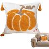 Generic Federa per cuscino autunnale, 43 x 43 cm, con zucca, per Halloween, con cerniera, decorativa, per casa, divano, camera da letto, interni