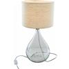 LOBERON Lampada da tavolo Préline, trasparente/crema