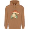 lovetshirts Una Rana Sotto Un Ombrello Di Funghetto Toad Uomo Felpa 80% Cotone