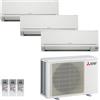 Mitsubishi Electric MXZ3HA50VFE1252535DWVFKIT - Climatizzatore Trial Split 2.5+2.5+3.5 kW Inverter A++/A R32 DW GARANZIA ITALIA