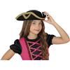 FIESTAS GUIRCA | Cappello da Ammiraglio Bambini in Feltro (Taglia Unica) - Accessorio per Costume da Pirata per Feste e Carnevale - Ideale per Bambini Unisex - Nero e Oro
