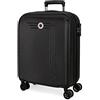 MOVOM Riga, Trolley Estensibile Cabina Unisex Adulto, Nero, 40x55x20 cms