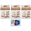 Felce Azzurra 3x Crich Wafer con Crema al Cappuccino,Waffle Wafers snack dolci Busta da 250g + 1 Confezione di Talco Felce Azzurra in omaggio, Busta da 100g