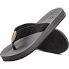 Ranberone Sandali Infradito Estive Uomo Infradito e Ciabatte da Spiaggia Comode e Leggere Pantofole da Esterno Antiscivolo Nero Grigio 41