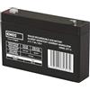 EMOS - Batteria al piombo senza manutenzione - 6V 7Ah - Batteria AGM - Connettore Faston 4,7 mm - Per sistemi di allarme, tecnologia di rilevamento incendi, dispositivi UPS - 151x34x94 mm