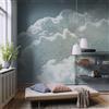 Komar Carta da parati fotografica in tessuto non tessuto, motivo: clouds vintage, dimensioni 250 x 250 cm, decorazione da parete, soggiorno, camera da letto, ufficio
