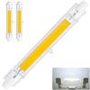 MZIEIU R7S LED 118mm Dimmerabile,Bianco Freddo 6000K,Lampadine LED COB 20W 118mm Equivalenti a J118 200W Lampada Alogena,2000LM Nessun Sfarfallio,Illuminazione Fascio 360°, Confezione da 2