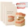 Generic Dentiera premium, set di protesi in silicone morbido, kit di riparazione per protesi per uomini e donne, kit di protesi superiore e inferiore, vestibilità comoda (3 set)