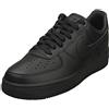NIKE Air Force 1 '07 Fresh, Sneaker Uomo, Black Anthracite Black Black, 45.5 EU