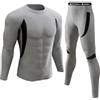 UNIQUEBELLA Tuta Sci Termica Intimo Termico Manica Lunga Maglietta Termica + Pantaloni Lunghi Termici, Sport Invernali, Set Termico Uomo