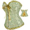 Zooma Corsetto Steampunk Gotico da Donna Modellante Bustier Corpetto Integrale Top, L